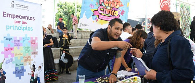 Promueve IECM valores con ferias cívicas en GAM y Tláhuac