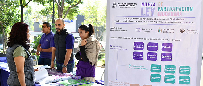 Invita IECM a conocer la nueva Ley de Participación Ciudadana de la Ciudad de México