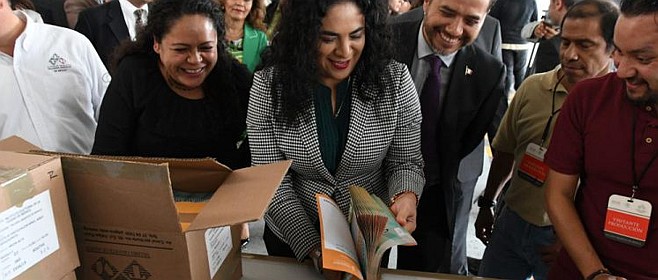 Entrega Talleres Gráficos de México a IECM boletas de Consulta para Niñas, Niños y Adolescentes