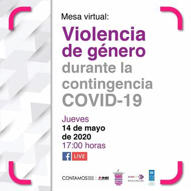 MESA VIRTUAL: VIOLENCIA DE GÉNERO DURANTE LA CONTINGENCIA COVID-19