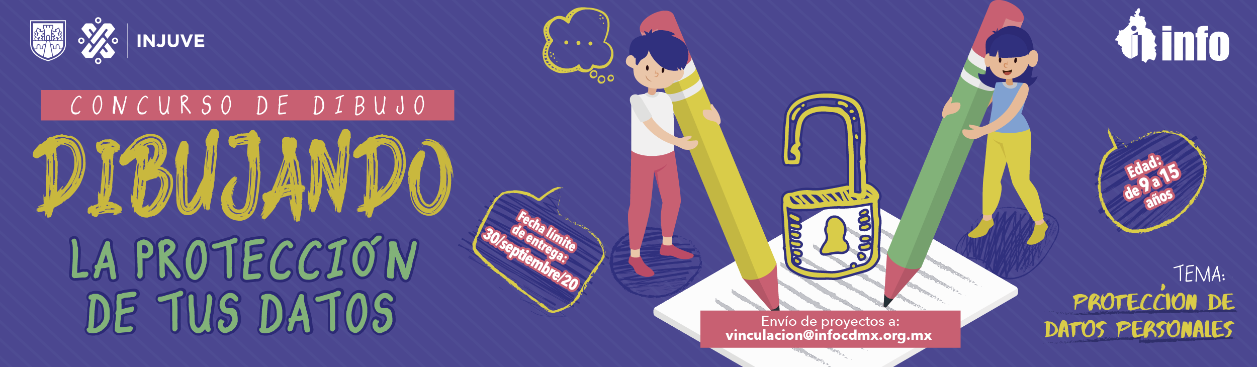 CONVOCATORIA AL PRIMER CONCURSO DE DIBUJO “DIBUJANDO LA PROTECCIÓN DE TUS DATOS”