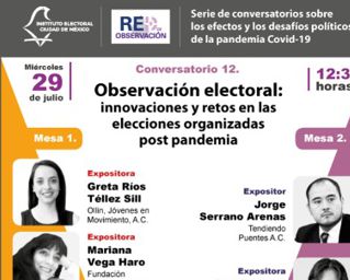 Por pandemia, la observación electoral tiene el reto de mantenerse como ojo ciudadano: consejero del IECM, Yuri Beltrán Miranda