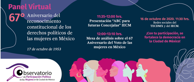 Conmemoran autoridades electorales el 67 Aniversario del Voto Femenino