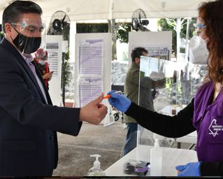 Realiza IECM simulacro de votación, con medidas sanitarias