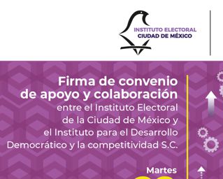 Firman IECM e IDDECO Convenio de Apoyo y  Colaboración