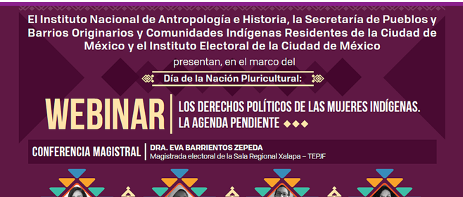 Conmemora IECM Día de la Nación Pluricultural, con Webinar