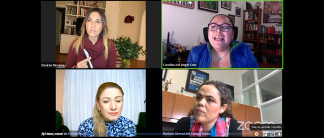 Cerrar filas entre mujeres para demostrar que su participación es importante, coinciden mujeres en Conversatorio “Violencia política de género en México”
