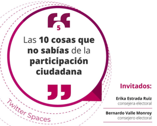 Realiza IECM charla virtual #VINCULA2IECM: “Las 10 cosas que no sabías de la participación ciudadana”