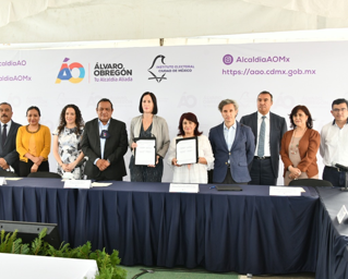 Concretan IECM y Álvaro Obregón Convenio para promover la participación ciudadana