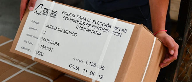 Distribuye IECM boletas para jornada presencial de Elección de COPACOS 2023 y Consulta de Presupuesto Participativo 2023 y 2024
