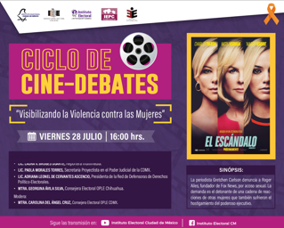 Inicia ciclo de Cine-Debates “Visibilizando la Violencia contra las mujeres”