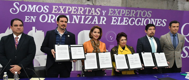Acuerdan IECM y Talleres Gráficos de México producción de más de 25 millones documentos electorales para comicios locales
