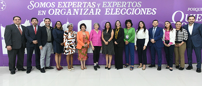 Exponen personas consejeras del IECM a Misión de Observación Internacional reglas de paridad y acciones afirmativas en los comicios locales 2024