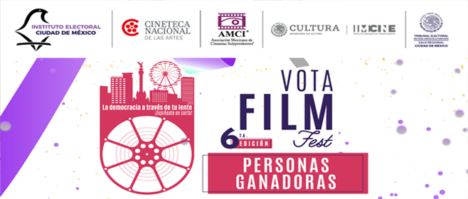 Personas ganadoras de la sexta edición del concurso Vota Film Fest “La democracia a través de tu lente: ¡Exprésate en corto!”