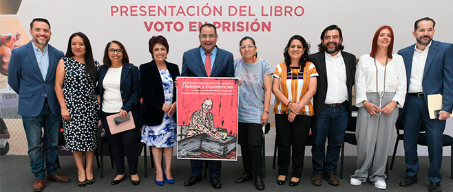Presentan IECM y SSC libro sobre el voto en prisión preventiva