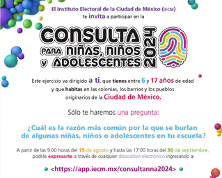 Consulta para niñas, niños y adolescentes 2024