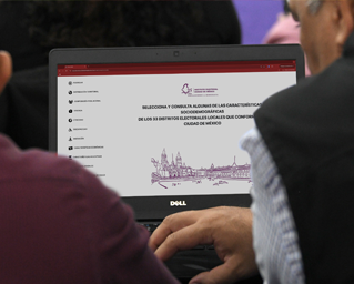 Crea IECM sistema cartográfico de distritos electorales