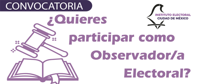 Convocatoria para la observación electoral en el Proceso Electoral Local Extraordinario 2024-2025 de la Elección del Poder Judicial en la Ciudad de México