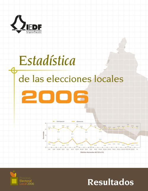 Estadística de las elecciones locales 2006. Resultados