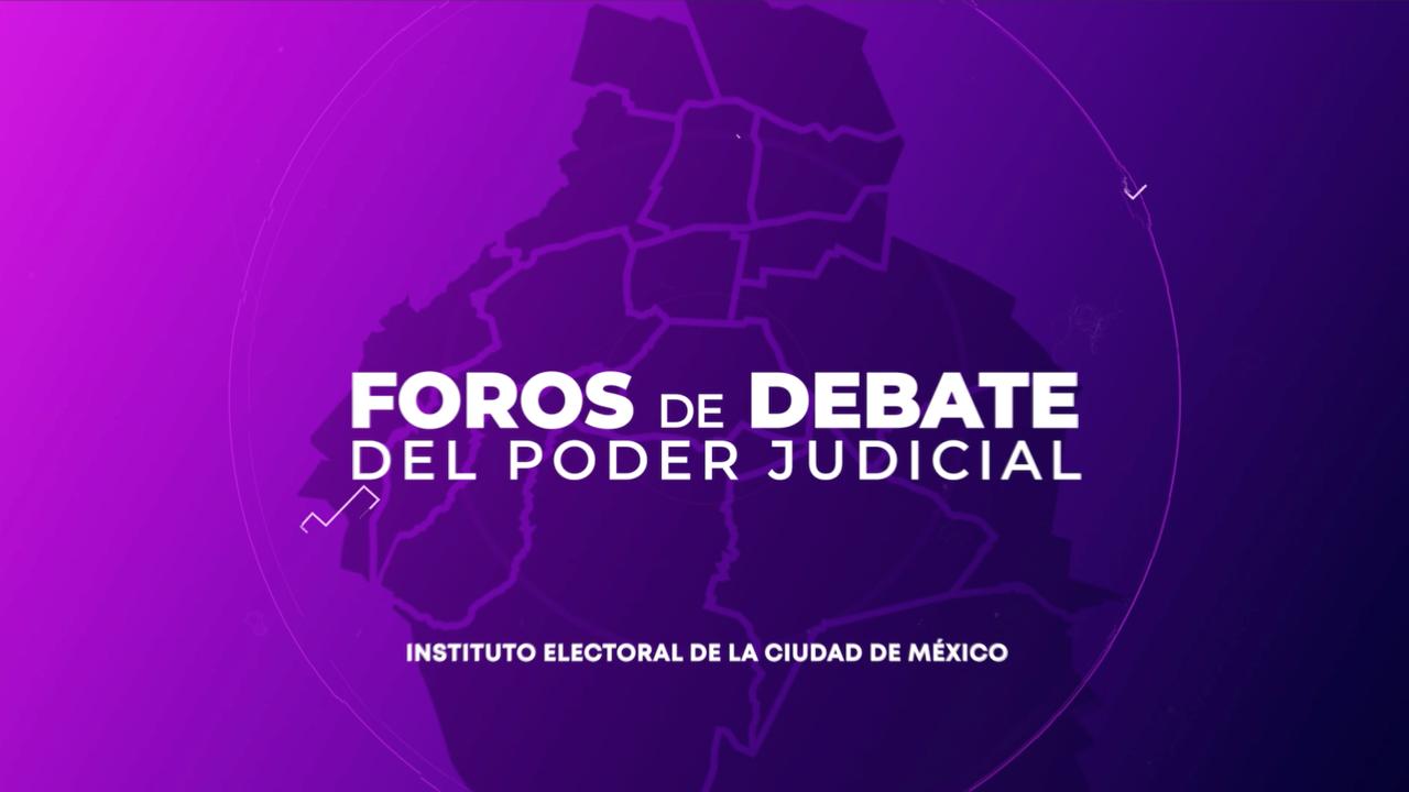 Publica IECM debates entre candidaturas del Poder Judicial de la Ciudad de México