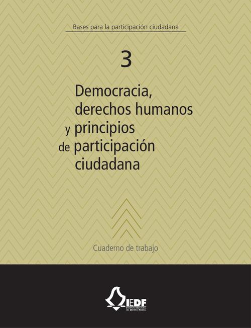 Democracia, derechos humanos y principios de participación ciudadana. Cuaderno de trabajo 3