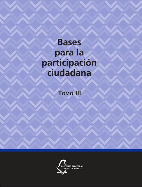 Bases para la participación ciudadana. Tomo III
