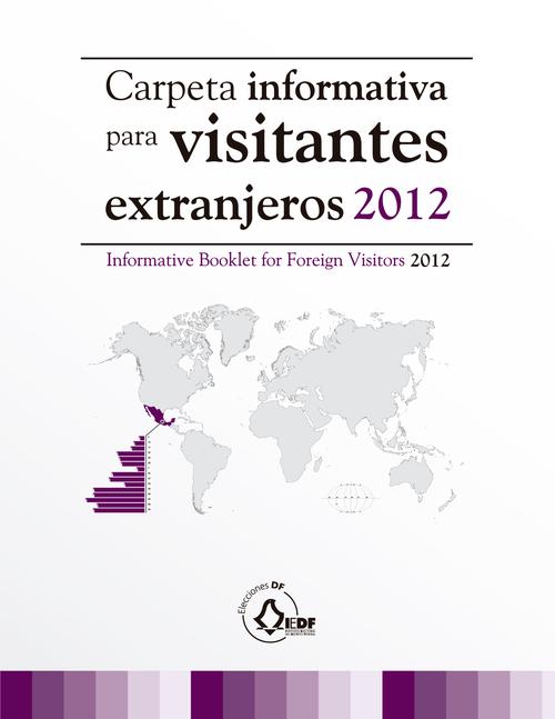 Carpeta informativa para visitantes  extranjeros 2012