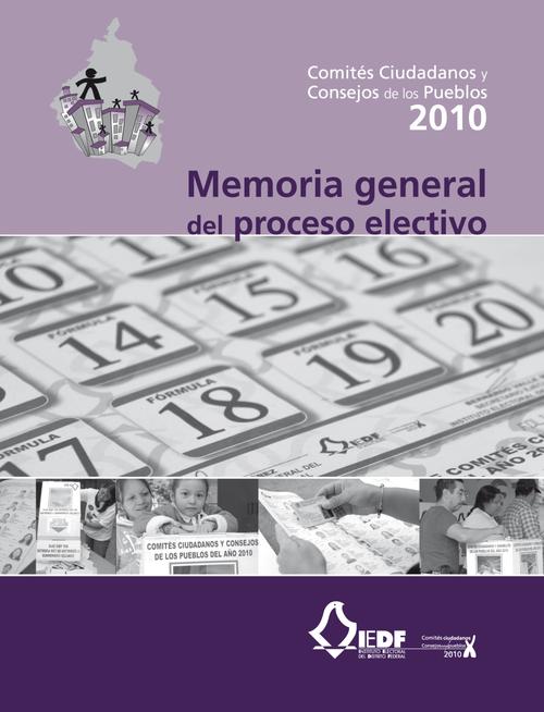 Memoria general del proceso electivo. Comités  Ciudadanos y Consejos de los Pueblos 2010