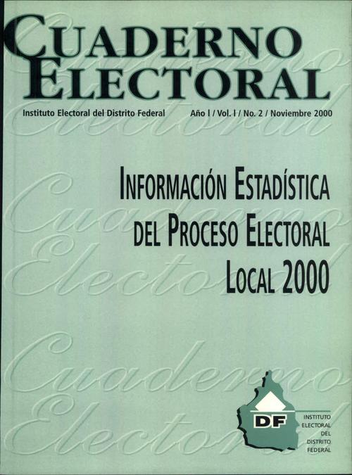 Información Estadística del Proceso Electoral Local 2000