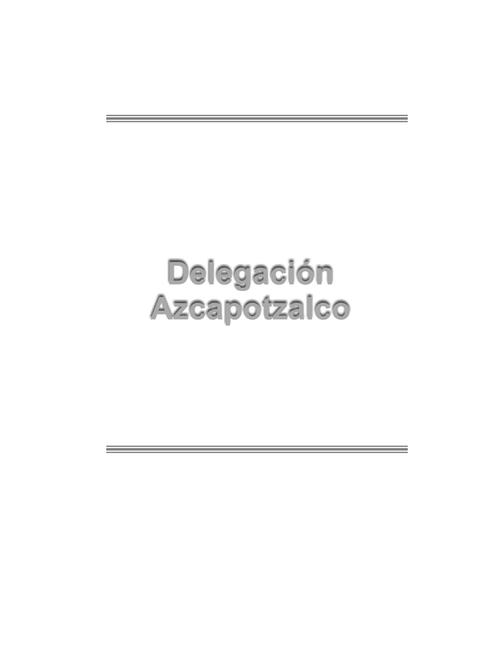 Azcapotzalco, Serie Estudios Electorales 2000