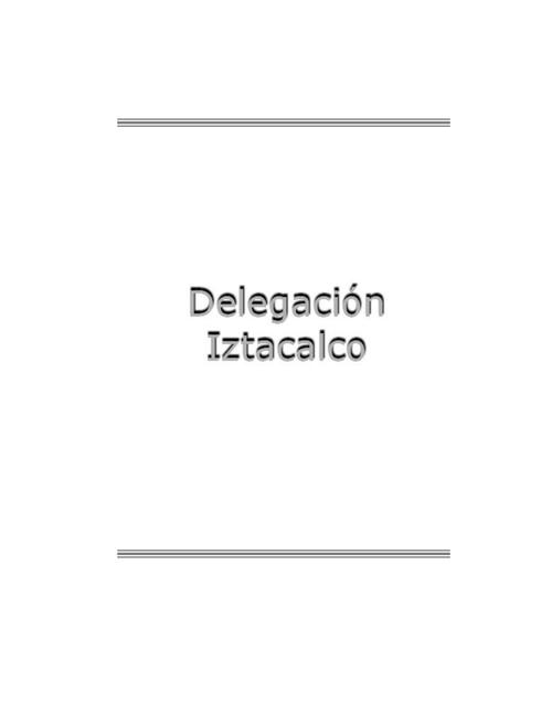Iztacalco, Serie Estudios Electorales 2000