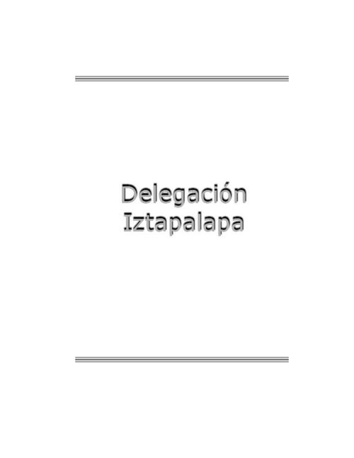 Iztapalapa, Serie Estudios Electorales 2000