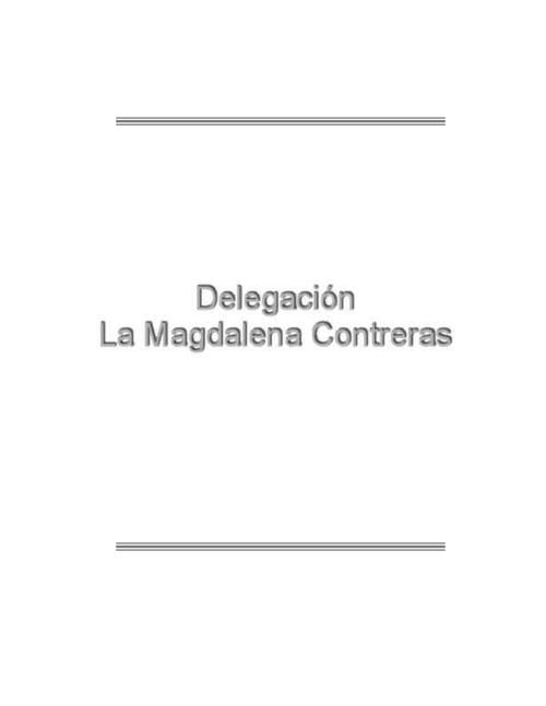 La Magdalena contreras, Serie Estudios Electorales 2000
