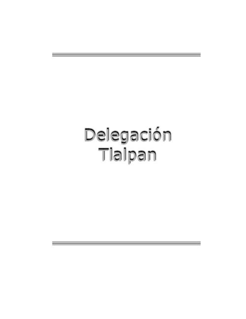 Tlalpan Serie Estudios Electorales 2000