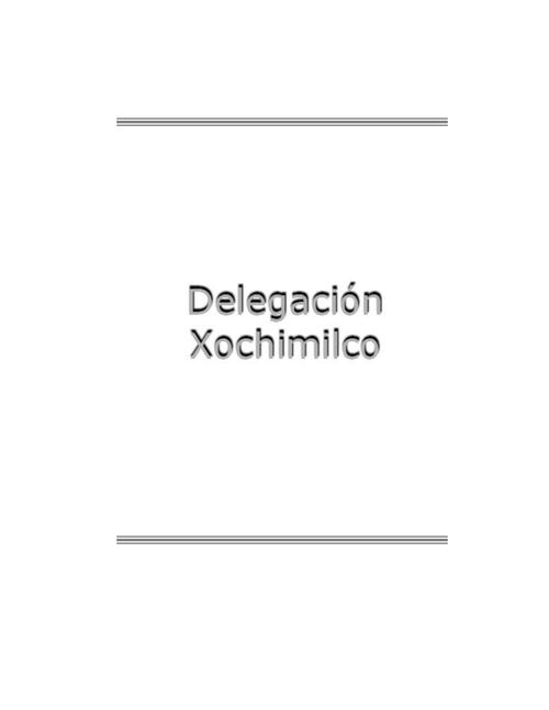 Xochimilco, Serie Estudios Electorales 2000