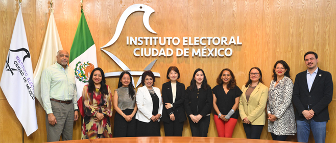 Dialoga IECM con integrantes de la Asociación de Organismos Electorales Mundiales sobre la Elección del Poder Judicial Local
