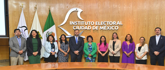 Presenta IECM ante Misión de Avanzada de IDEA Internacional acciones sobre la organización de la Elección del Poder Judicial local
