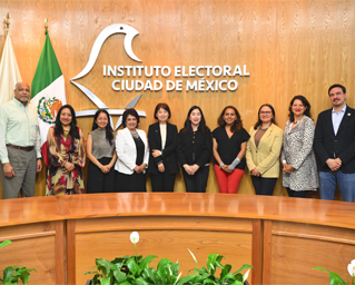 Dialoga IECM con integrantes de la Asociación de Organismos Electorales Mundiales sobre la Elección del Poder Judicial Local