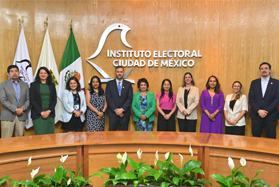 Presenta IECM ante Misión de Avanzada de IDEA Internacional acciones sobre la organización de la Elección del Poder Judicial local