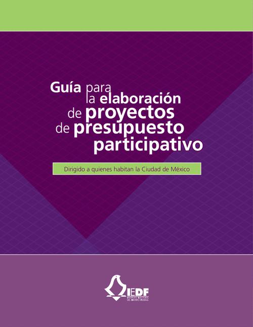 Guía para la elaboración de proyectos de presupuesto participativo