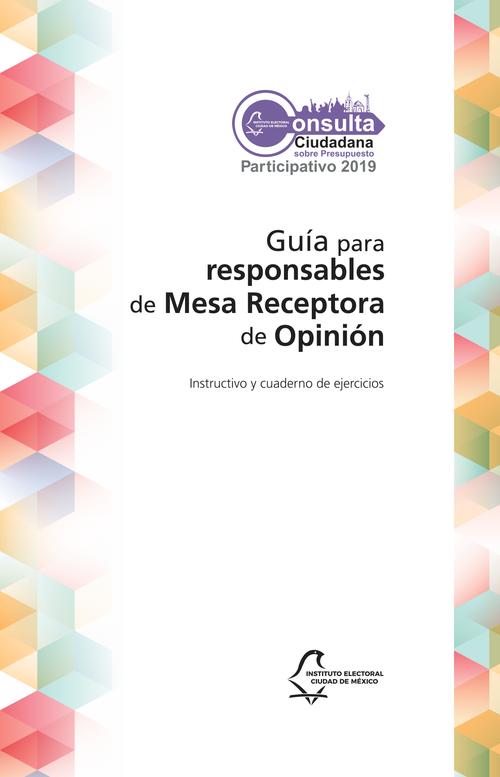 Guía para responsables de Mesa Receptora de Opinión