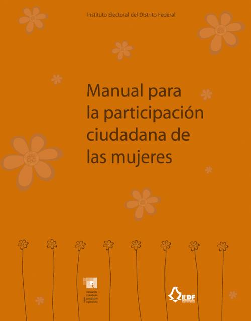 Manual para la participación ciudadana de las mujeres