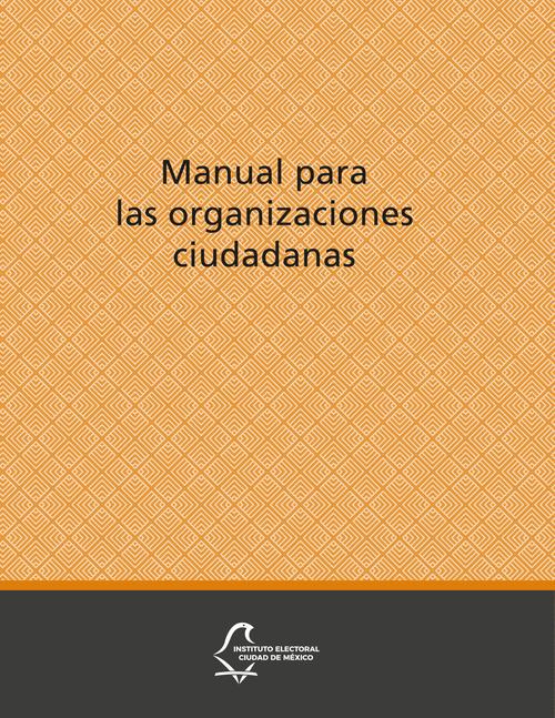 Manual para las organizaciones ciudadanas