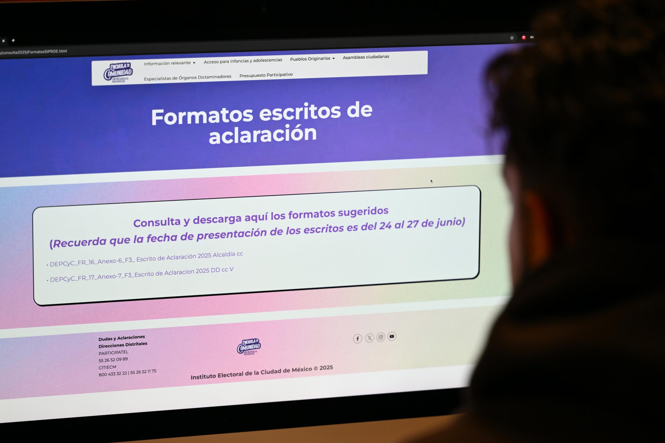Se garantiza derecho a aclarar e impugnar dictámenes de no viabilidad en proyectos de Presupuesto Participativo