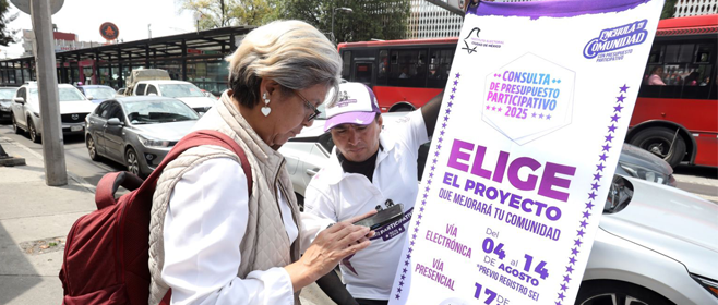 Últimas horas de registro para poder emitir opinión, vía internet, sobre un proyecto en la Consulta de Presupuesto Participativo 2025