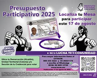 Listado de Lugares donde se ubicarán las Mesas Receptoras de Opinión para la Consulta de Presupuesto Participativo 2025