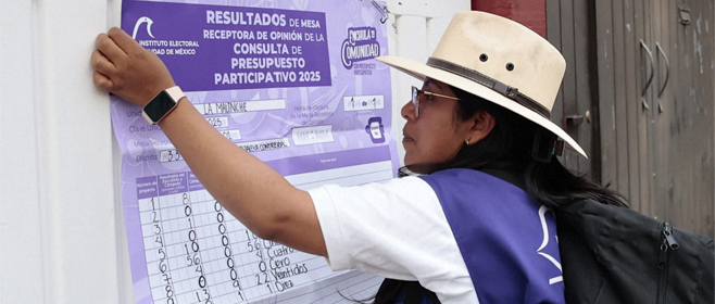 Consulta de Presupuesto Participativo 2025 supera nivel de participación