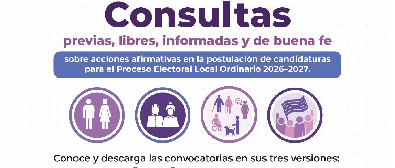 Publica IECM convocatoria para la Consulta a personas ciudadanas, originarias y habitantes de la Ciudad de México, específicamente jóvenes, mayores, con discapacidad y de la diversidad sexual y de género