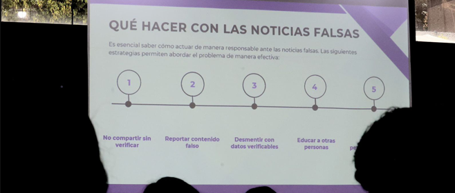 Imparte IECM a jóvenes taller para detectar noticias falsas