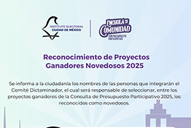 Comité Dictaminador de los Proyectos Ganadores Novedosos 2025
